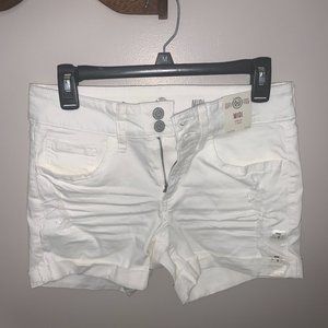 SO Women's White Midi Shorts